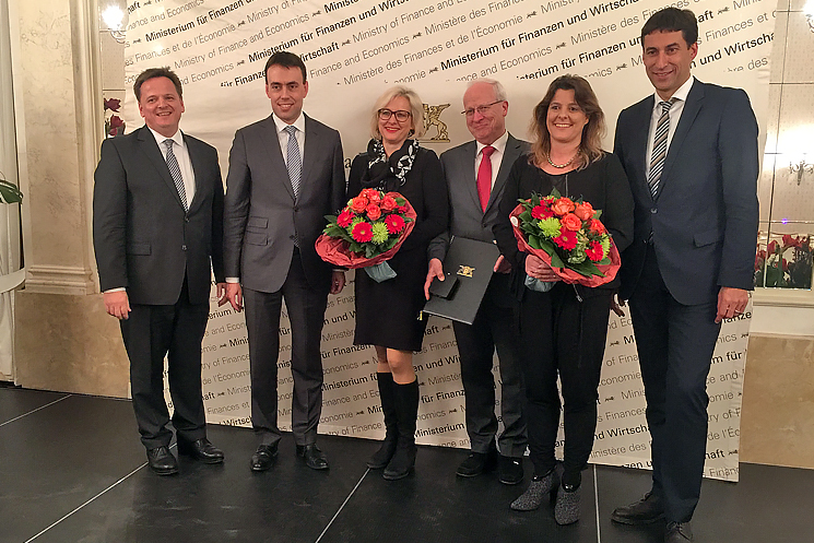 Verleihung der Wirtschaftsmedaille an Bantel GmbH Schorndorf