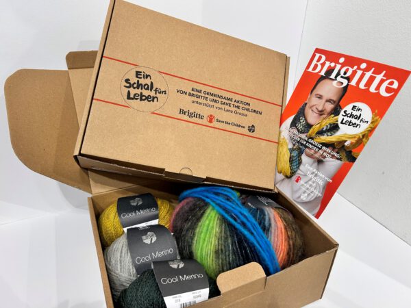 Schal fürs Leben 2025. Das Charitypaket unterstützt von Lana Grossa