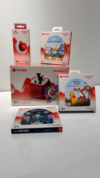 Die neue Toniebox 2 mit Zubehör