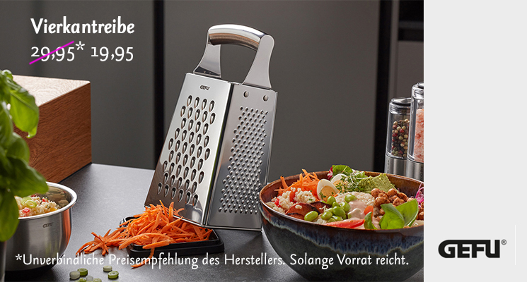 Vierkantreibe statt 29,95 €, 19,95 € von GEFU