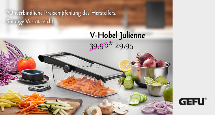 V-Hobel Julienne statt 39,90 €, 29,95 € von GEFU
