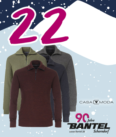 22.12 Bantel Adventskalender Herren Stricktroyer von CASAMODA in verschiedenen Farben