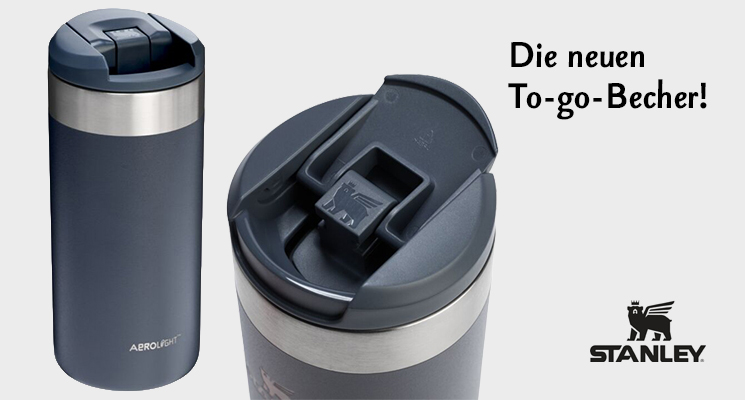 Die neuen To Go Becher von Stanley in grau