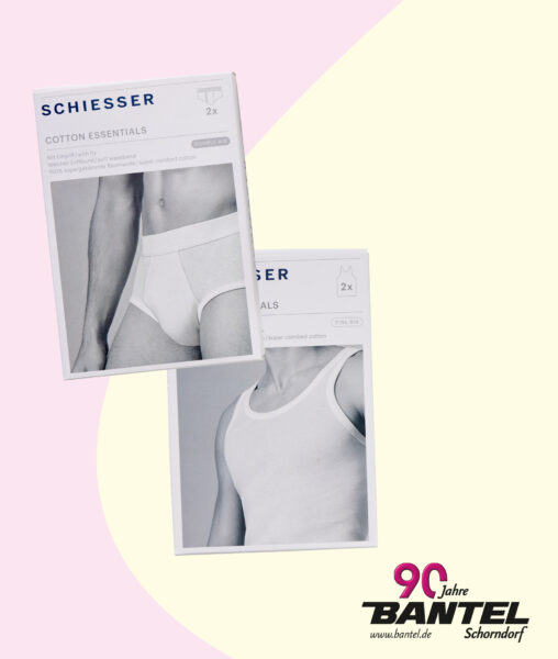 Herren Unterhemd + Sportsslip Schiesser 2er Pack im Angebot