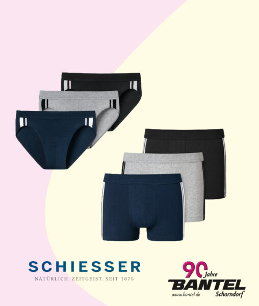 Herren-Slip oder Herren-Short Schiesser 3er Pack im Angebot