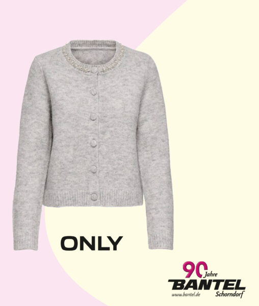 Damen-Cardigan Only mit Strass und Perlen im Angebot