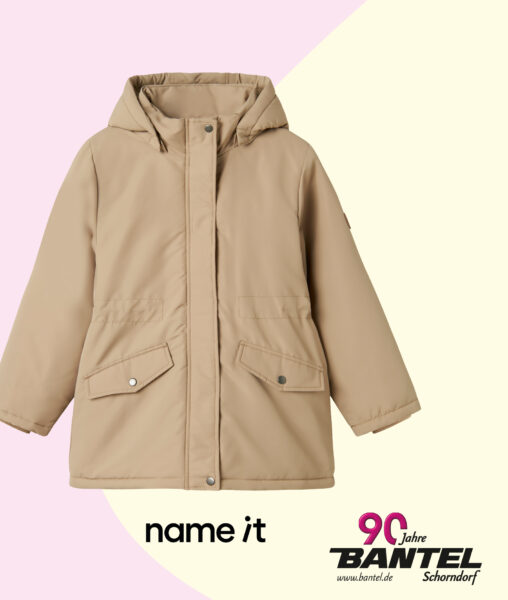 Kinder Winter-Jacken beige name it im Angebot