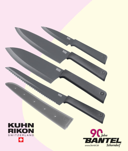 Messer-Set Colori+ Kuhn Rikon Set 4 Stück im Angebot