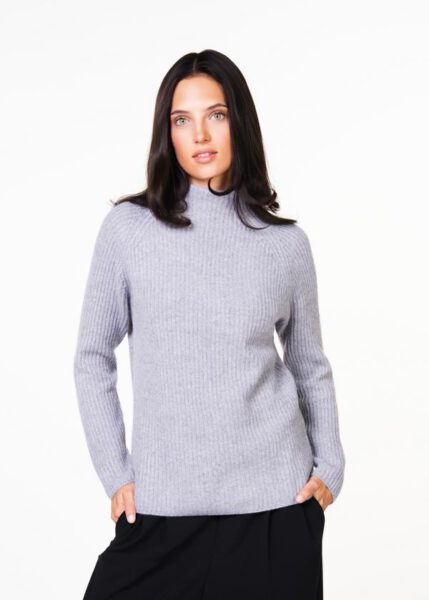 Kaschmirpullover mit Stehbund von der Marke In Linea