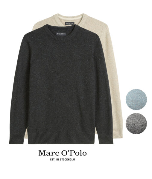 Herren Strickpullover in beige, anthrazit, hellblau und grau von Marc O Polo
