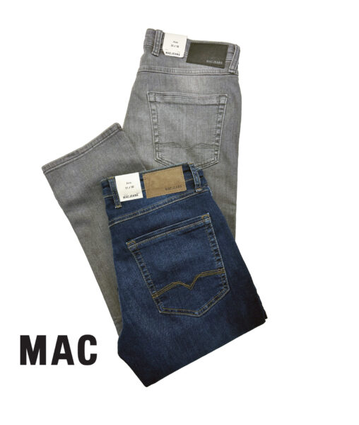 Herrenjeans in blau und grau von MAC