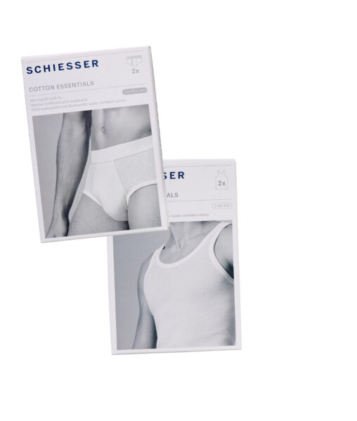 Herren Unterhemd mit Sportsslip in weiß von Schiesser