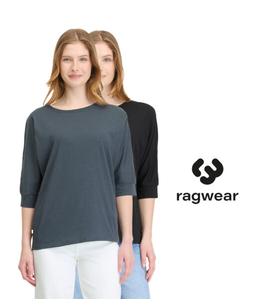 Damenshirt in schwarz und blau von Ragwear