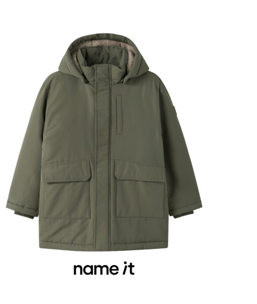 Kinder Winterjacke in oliv von Name it