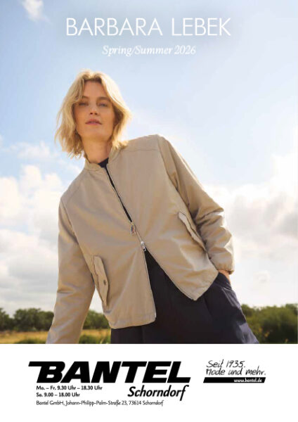 Titelseite Frau mit beider Jacke von Barbara Lebek