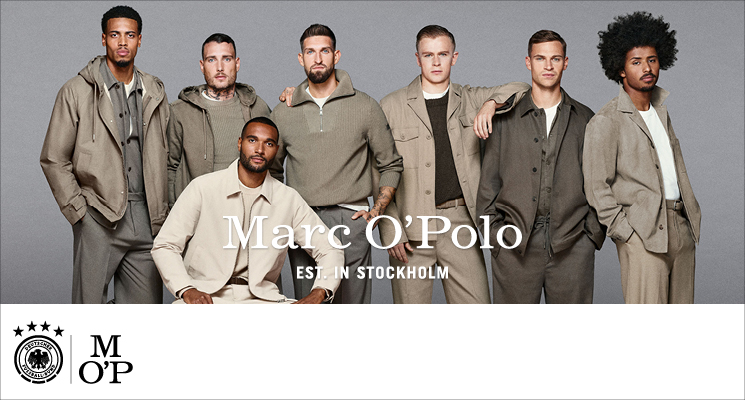 Ein Teil des DFB Team im Kleidung von Marc O`Polo
