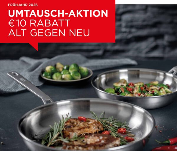 Kuhn Rikon Umtauschaktion Alt gegen neu auf einen beliebigen CULINARY FIVEPLY Artikel