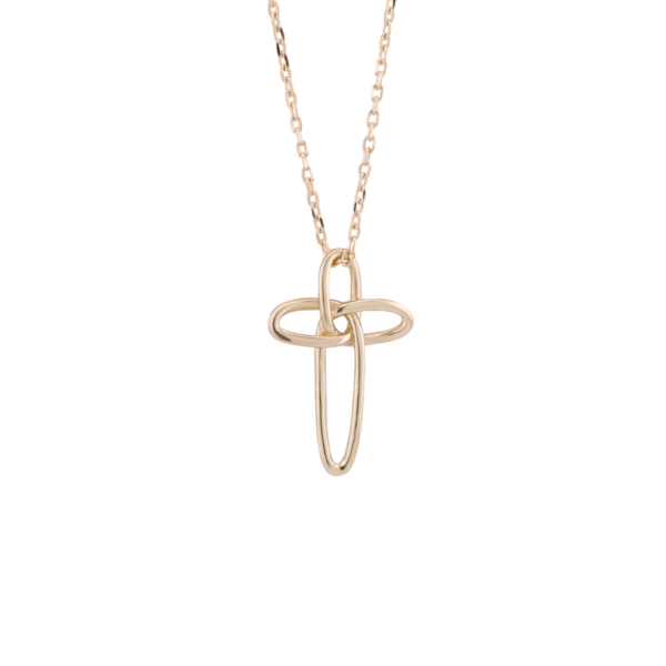 Schmuckstück von bella d`doro Goldkette mit Kreuzanhänger