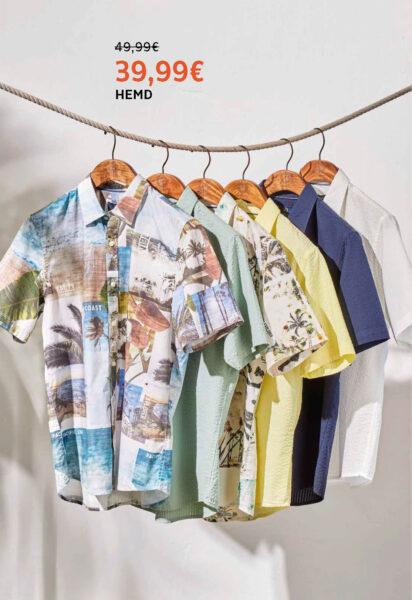Lerros Summer Sale reduzierte Hemden in verschiedenen Farben und Motiven