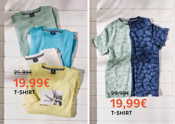 Lerros Summer Sale reduzierte T-Shirts in verschiedenen Farben und Motiven
