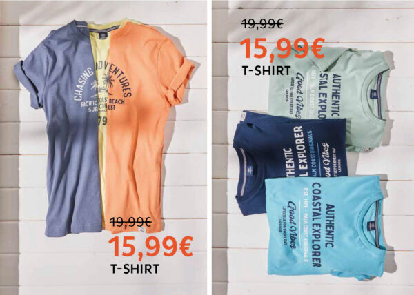 Lerros Summer Sale reduzierte T-Shirts in verschiedenen Farben und Motiven