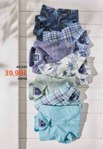 Lerros Summer Sale reduzierte Hemden in verschiedenen Farben und Motiven