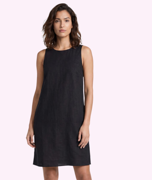 Reduziertes Damen Kleid Marc O’Polo, 100 % Leinen, Gr. 34 – 42 in schwarz