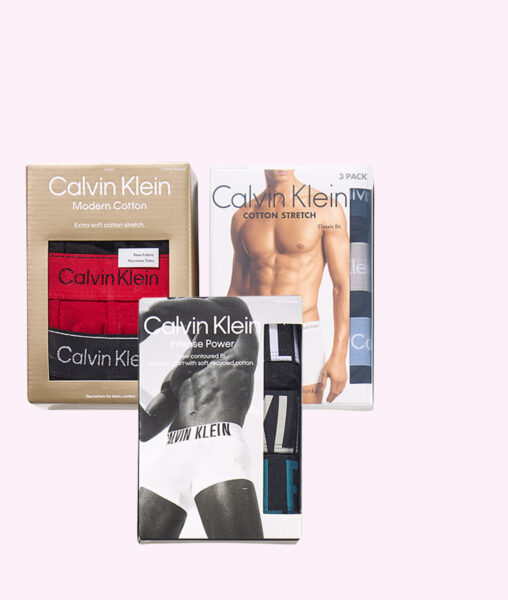 Reduzierte 3er-Pack Herren Shorts Calvin Klein Gr. 5 – 8, verschiedene Farben