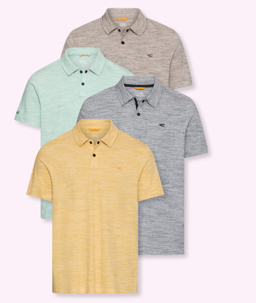 Reduzierte Herren Polo Camel Gr. M – 3XL in 4 verschiedenen Farben