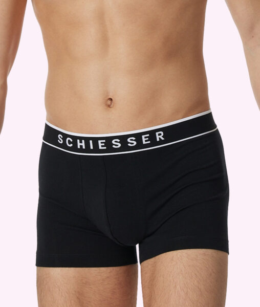 Reduzierte Herren Shorts 95 % Baumwolle, 5 % Elastan, in weiß von Schiesser