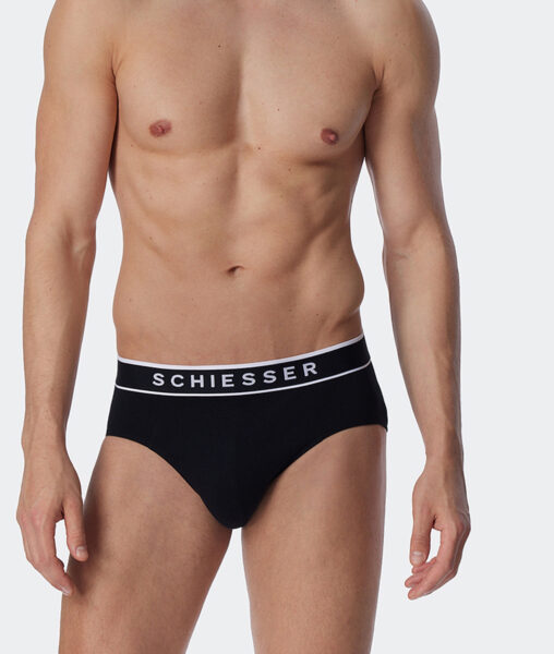 Reduzierter Herren Slip 95 % Baumwolle, 5 % Elastan, Gr. 5 – 8 in schwarz von Schiesser