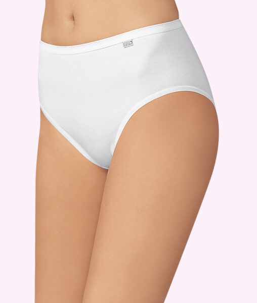 Reduziertes 3er-Pack Damen-Hüftslips Reine Baumwolle, Gr. 38 – 48 in weiß von Speidel