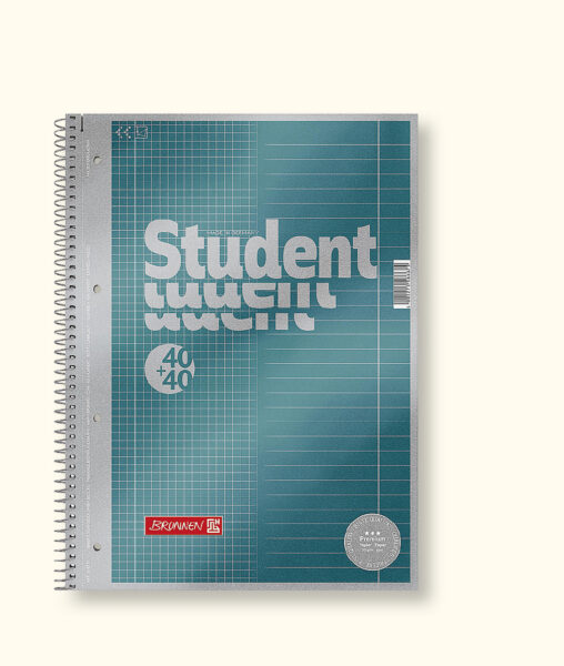 Collegeblock Brunnen DIN A4, 80 Blatt kariert/liniert