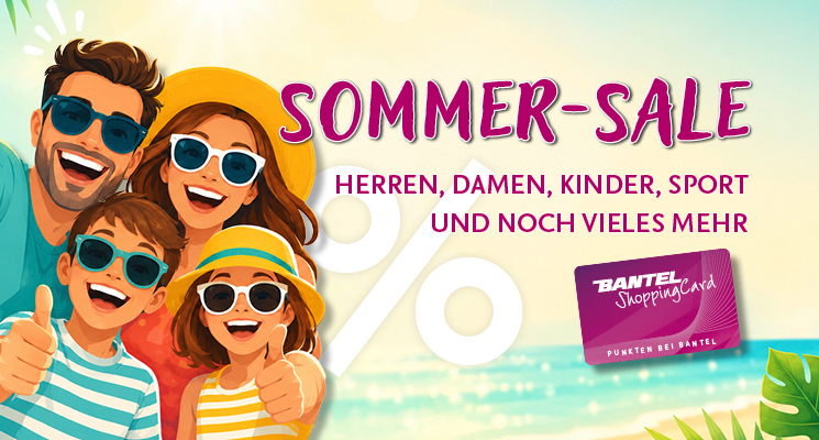 Sommer-Sale für Herren, Damen, Kinder und vieles mehr