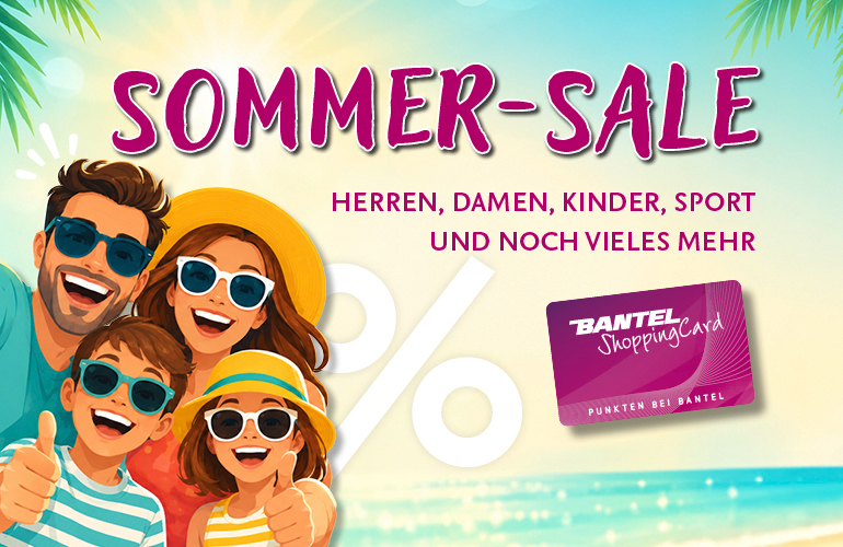Sommer-Sale für Herren, Damen, Kinder und vieles mehr