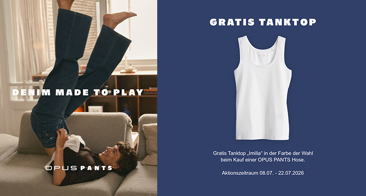 OPUS PANTS_Play Event in der Damenabteilung. Opus Pants Hose kaufen und gratis Top erhalten