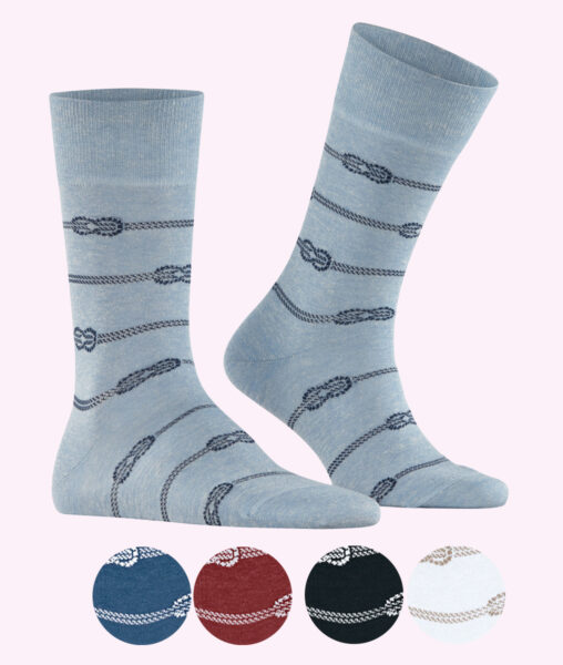 Reduzierte Herren-Socken „Sailing Rope“, Gr. 41 – 46, verschiedene Farben