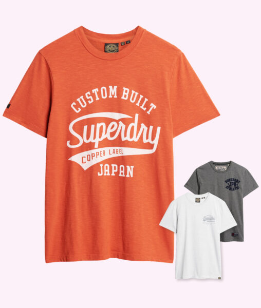Reduziertes Herren T-Shirt Superdry, verschiedene Farben/Prints Gr. S – XXL