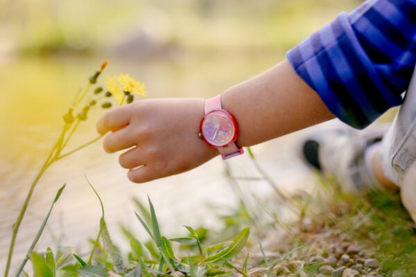 rosa Flik Flak Kinderuhr