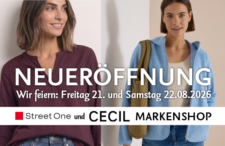 Neueröffnung Street One und Cecil Shop bei Bantel in Schorndorf mit 2 Damen in aktuellen Herbst/Winter Outfits