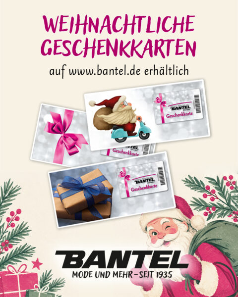 Weihnachtliche Geschenkkarten im Scheckkartenformat mit Motivbeispielen als Muster